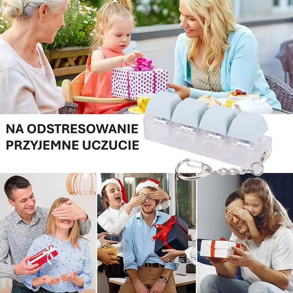 4-KLAWISZOWY BRELOK Z PRZYCISKAMI LED , KLAWIATURA