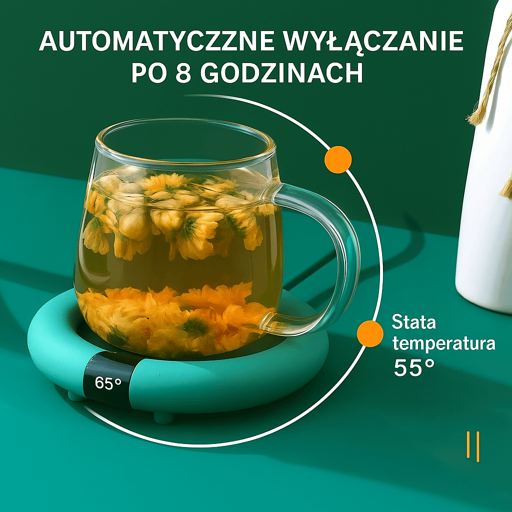 INTELIGENTNY PODGRZEWACZ KUBKÓW DO KAWY,HERBATY,MLEKA