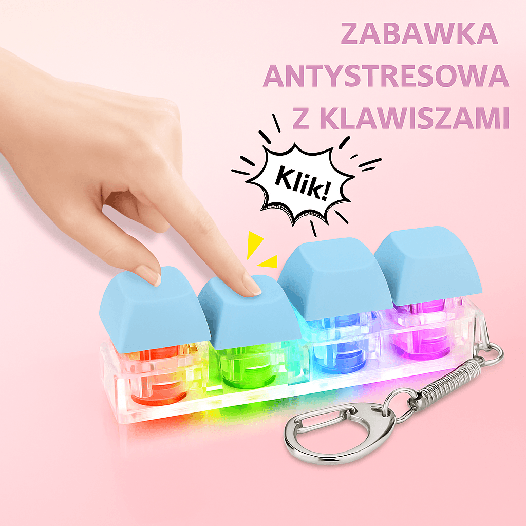 4-KLAWISZOWY BRELOK Z PRZYCISKAMI LED , KLAWIATURA